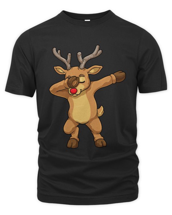 Christmas Dabbing Reindeer Boys Kids Family Matching Xmas