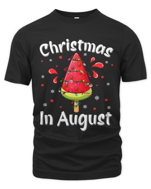 Christmas In August Melon Ice Cream Melon Xmas Summer Funny 159