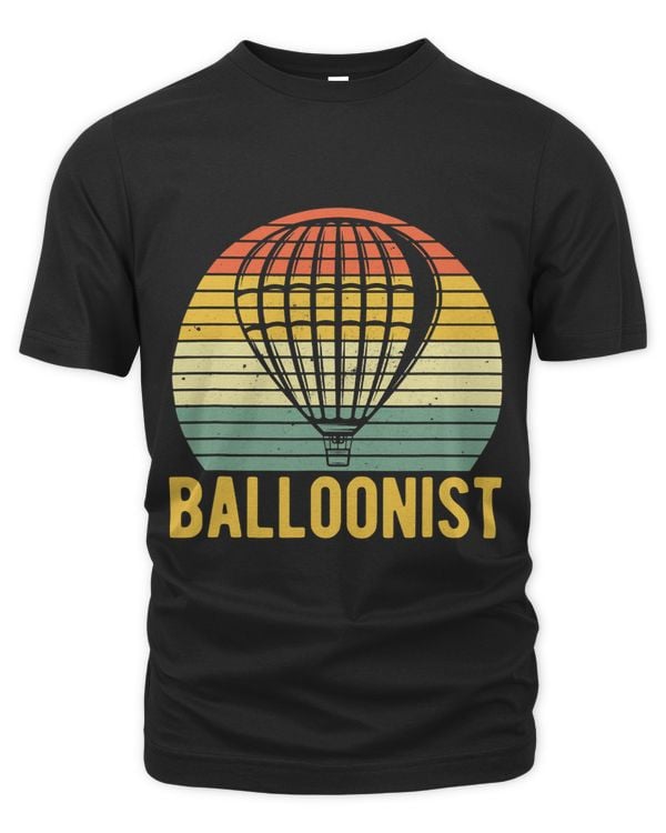 Retro Hot Air Balloon Balloonist Vintage Ballooning