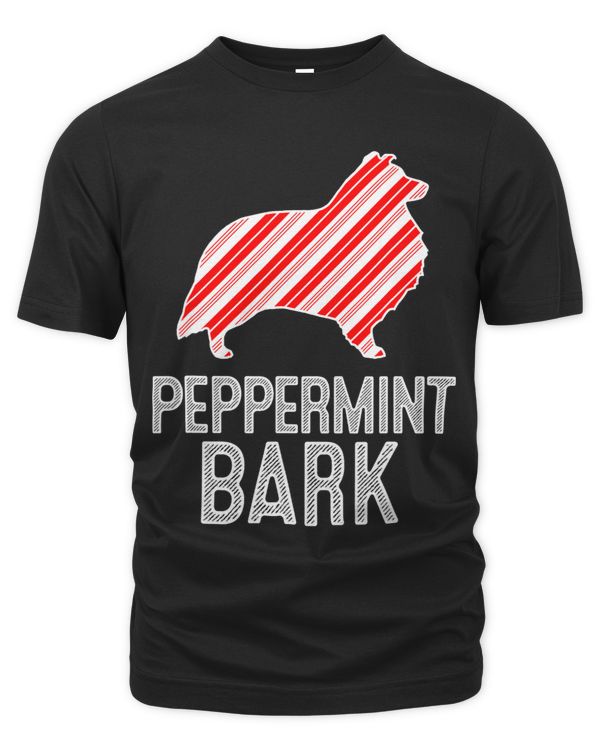 Sheltie Shetland Sheepdog Peppermint Bark Christmas Dog