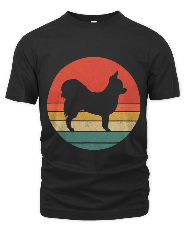 Pomchi Vintage Dog Silhouette Retro 60s 70s Cute Dogs Gift
