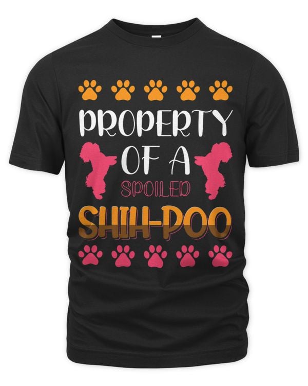 Property Of A Spoiled ShihPoo Funny ShihPoo Dog Lovers