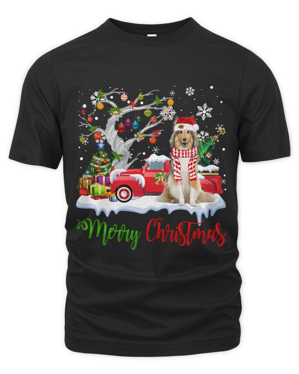 Red Truck Merry Christmas Tree Shetland Sheepdog Pajama