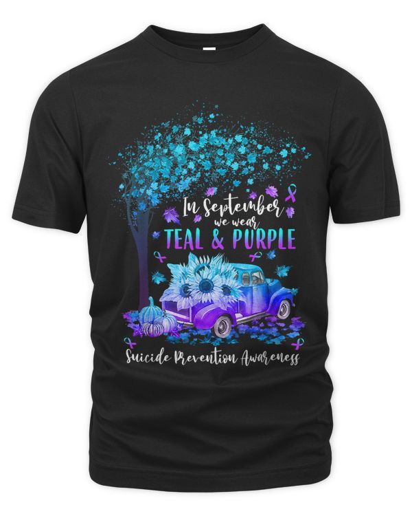In September We Wear Teal Purple Suicide Prevention Autumn 121