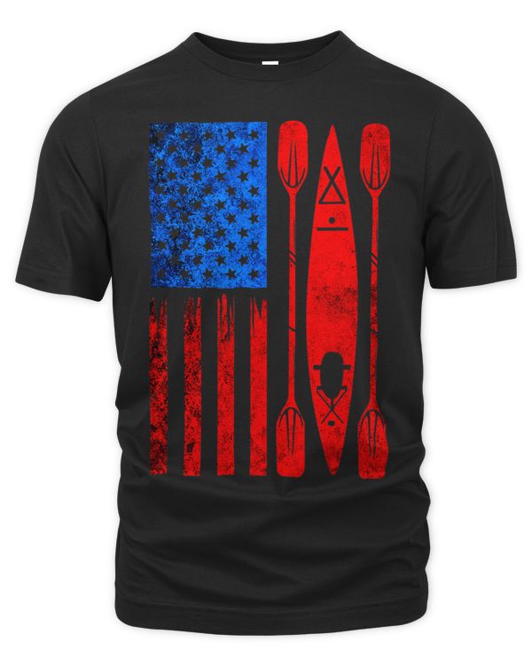 Kayak USA Flag American Flag Kayak Paddle