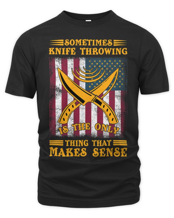Vintage Patriotic Knife Throwing Funny Throwing Knives