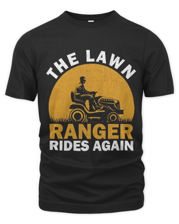 The Lawn Ranger Rides Again Funny Lawn Mower Landscaper
