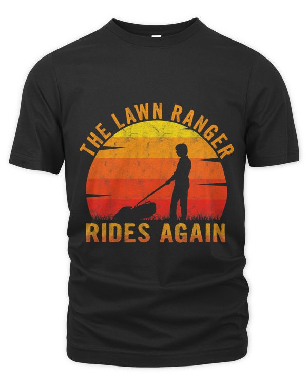 The Lawn Ranger Rides Again Lawn Mower Caretaker Funny