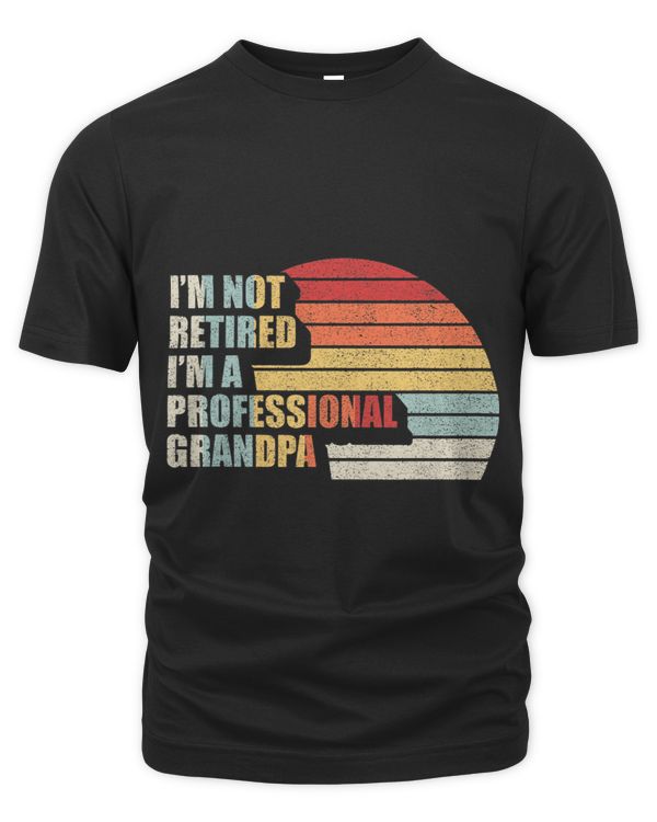 Vintage Retro Im Not Retired Im A Professional Grandpa 2