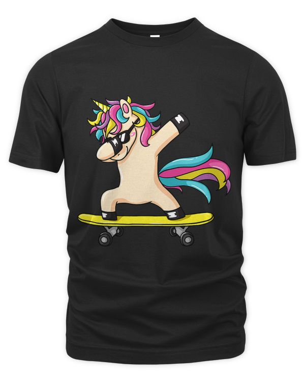 Skateboarding Unicorn For Dab Unicorn Lover And Skater