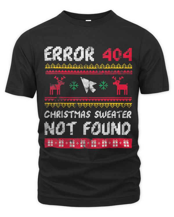 Computer Error 404 Christmas Sweater Not Found Christmas