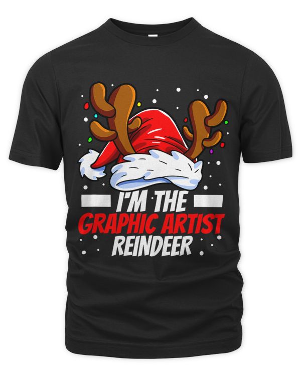 Im the graphic artist reindeer family matching christmas