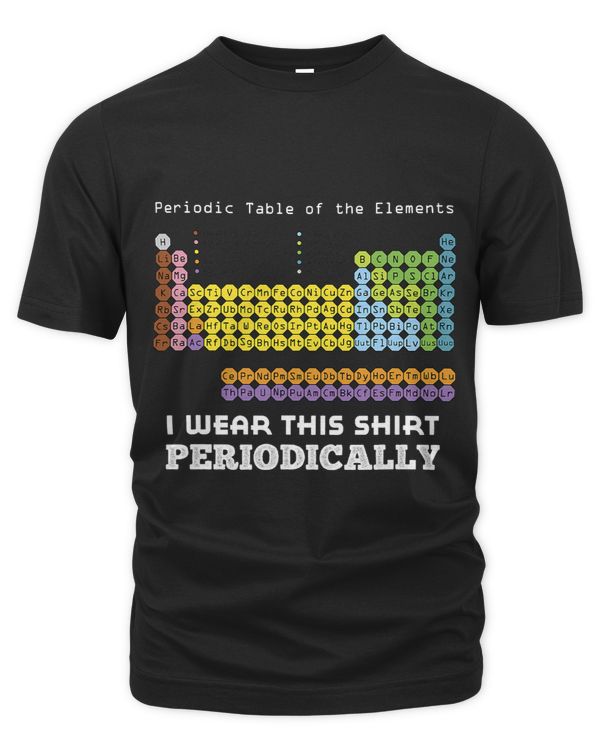 Science Shirt Periodic Table of Elements Tees Men Women Kids