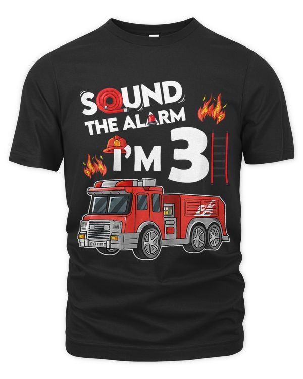 Kids 3 Year Old Boy Im 3 Little Firefighter 3rd Birthday Boy