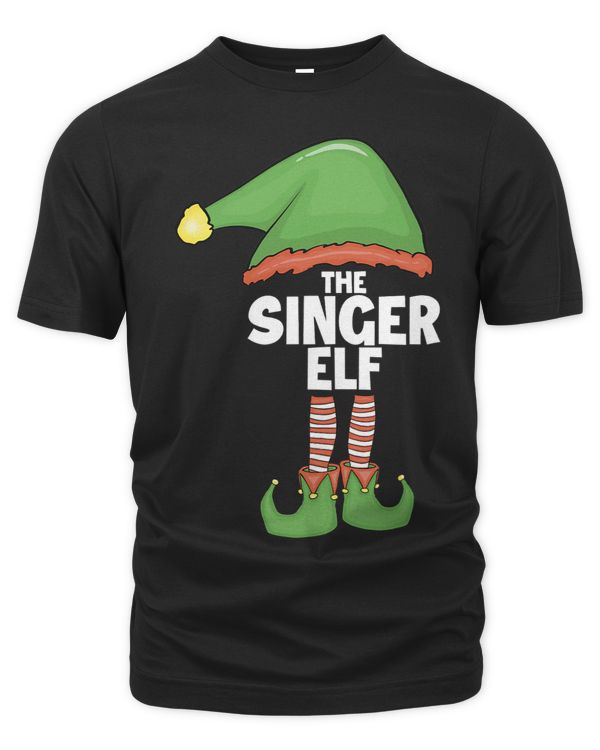 Singer Elf Tshirt Family Xmas Holiday Shirt Santa Christmas