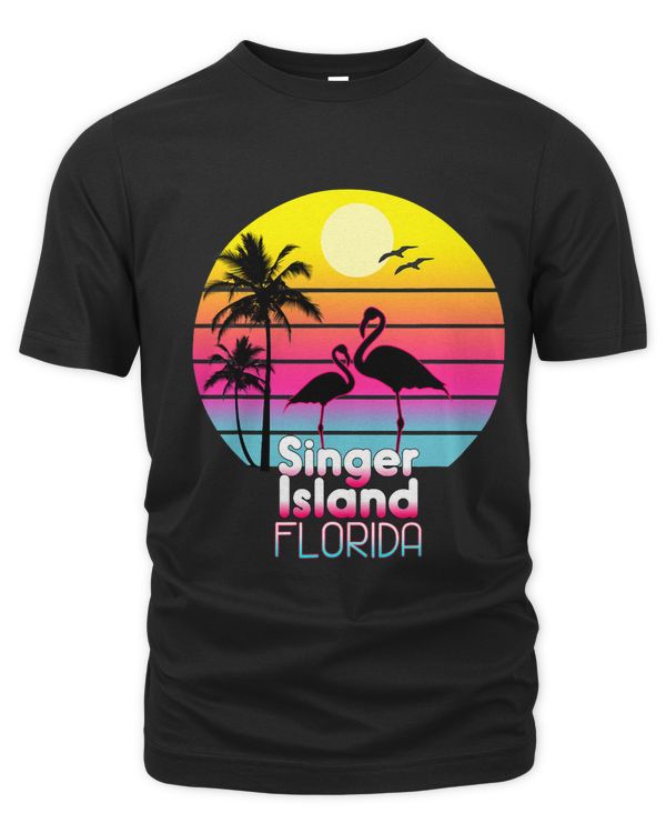 Singer Island Florida Fl Summer Vintage Sunset Seagulls