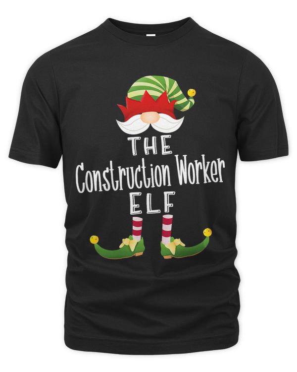 Construction Worker Elf Group Christmas Funny Pajama Party