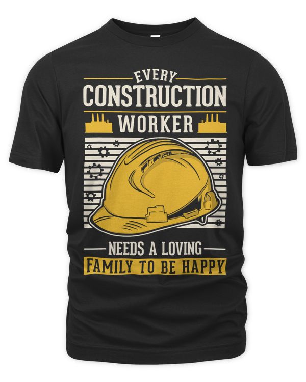 Construction Worker Family Builder Construction Site