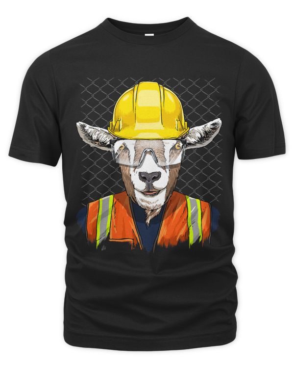 Construction Worker Goat Laborer Farm Animal Goat Lover