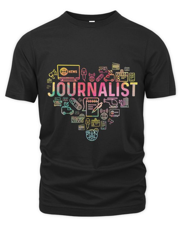 Journalist Heart Shape Job Passion Men Women