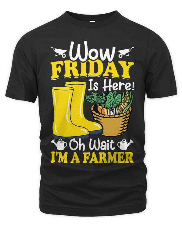 Oh Wait Im A Farmer Funny Farming Farm Tractor Graphic
