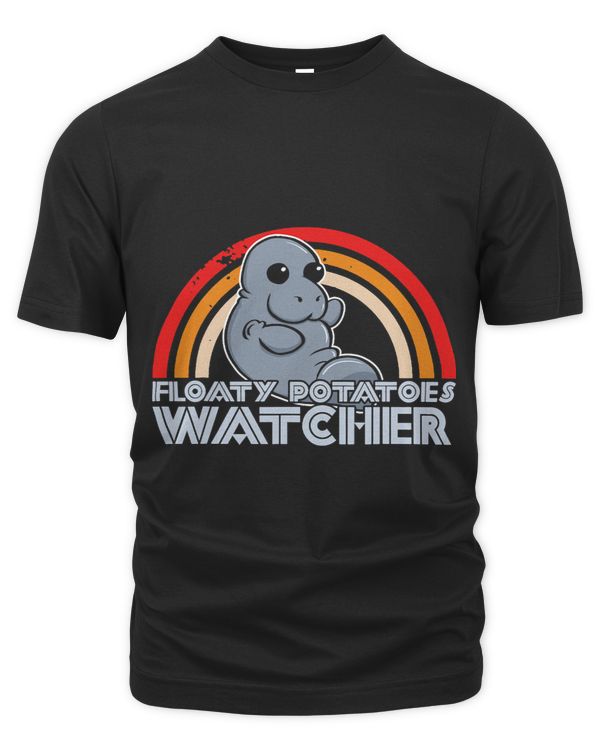 Floaty Potato Watcher Funny Vintage Marine Biologist Manatee
