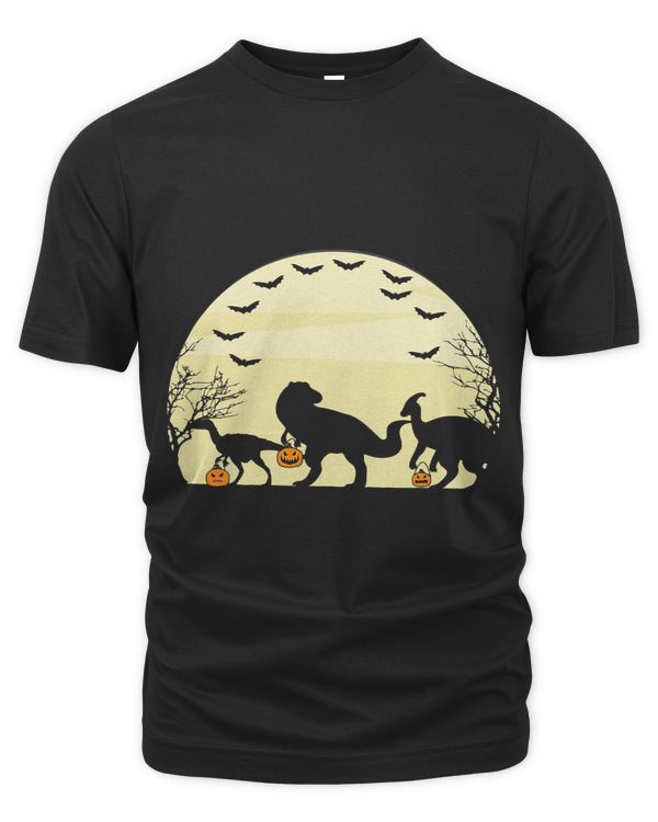 Dinosaurs Silhouette Trick Or Treat Lover Scary Halloween