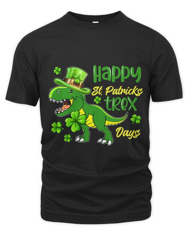 Happy St Pat Rex Day Shirt St Patricks Dinosaur Toddler Boys 46