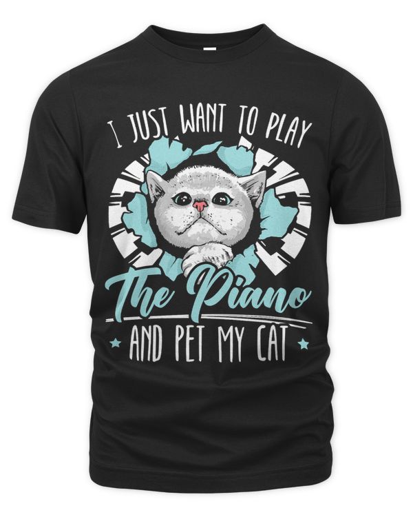 I Just Want To Play The Piano And Pet My Cat Pianist 1