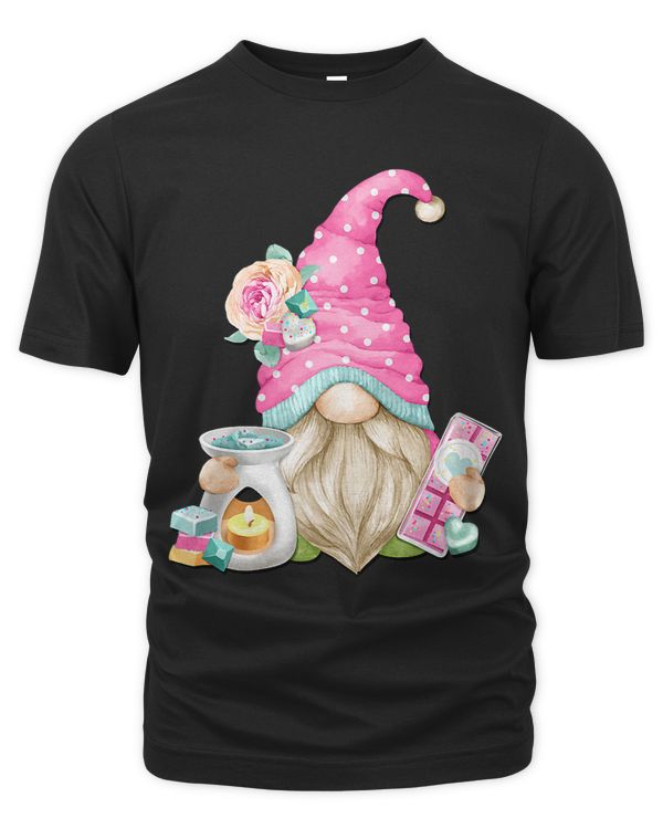 Cute Gnome With Wax Melt Warmer Candle Graphic For Soapmaker