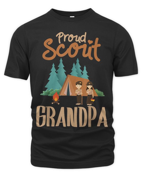Proud Scout Grandpa Camping Scout Scouting Leader Adventure