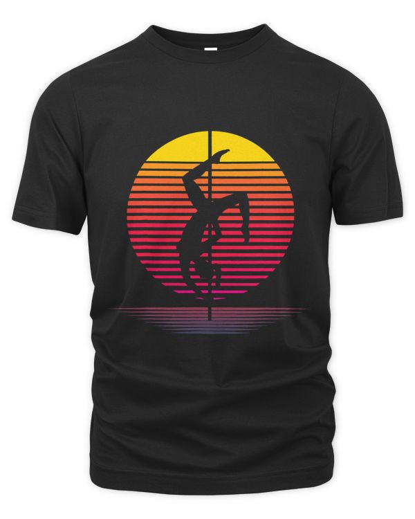 Retro Pole Dancing Silhouette Proud Pole Dancer Fitness Gift 1