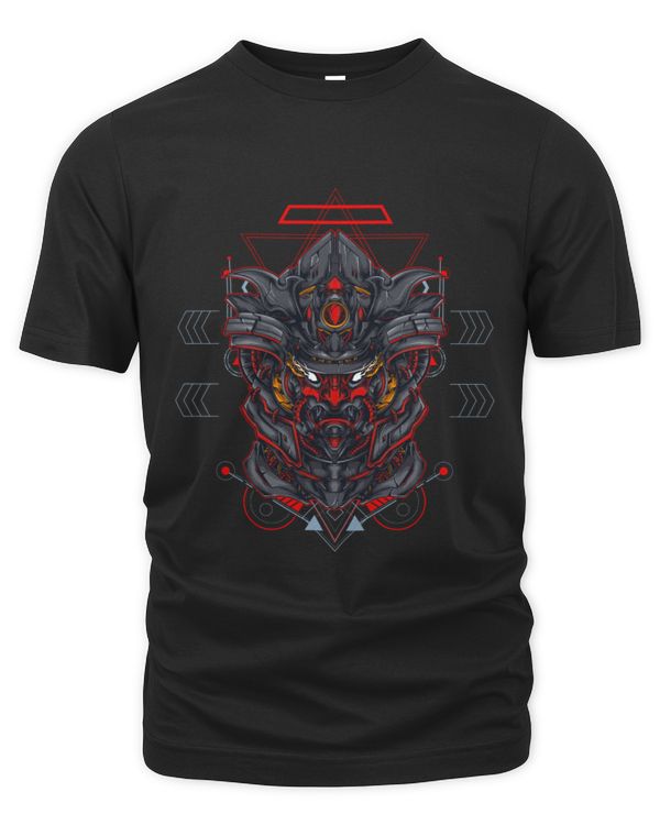 Japanese Mecha Samurai Sacred Geometry