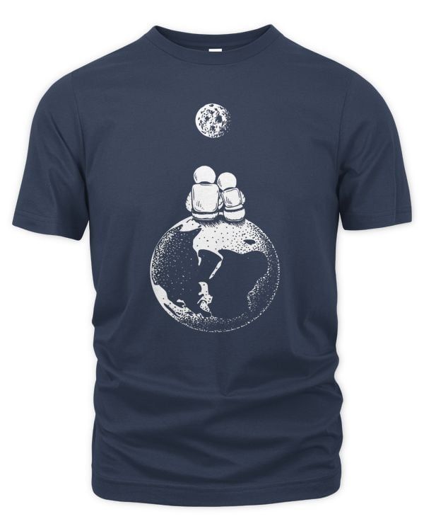 Matching T-shirts For Daddy And Baby, Moon And Astronaut Dad Son or Daughter Space T-shirt, Father's Day Gifts