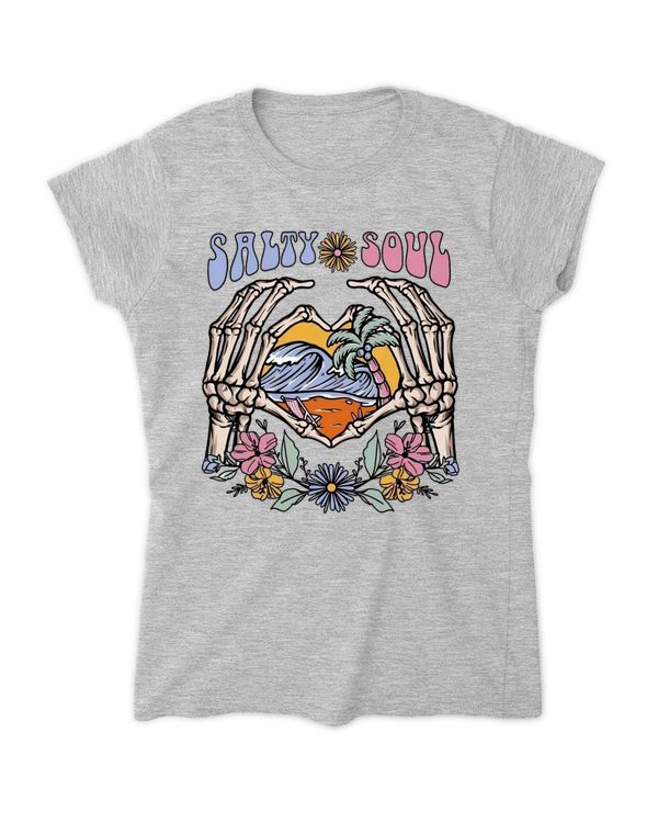Retro Salty Sout T-shirt, Summer, Beach, Salty Soul Tshirt For Women, Gift For Gifts