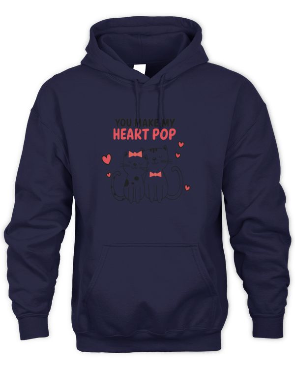 You Make My Heart Pop Cat Lovers Long Sleeve