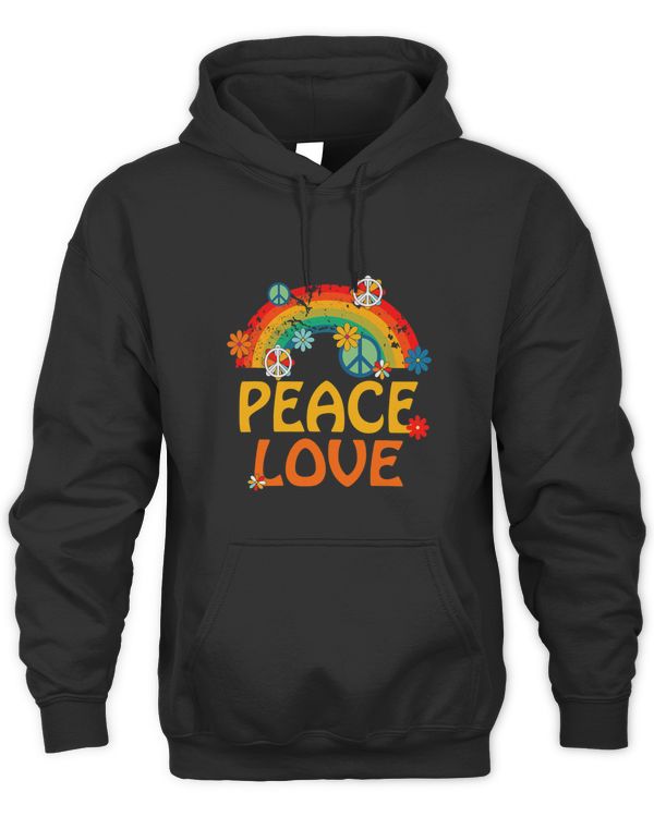 Love Peace Sign Tee 60s 70s Dye Tie Dye Peace hippy tee 3