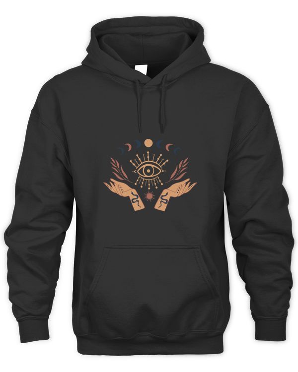 Celestial Goddess Aesthetic Boho All Seeing Eye Moon Phases