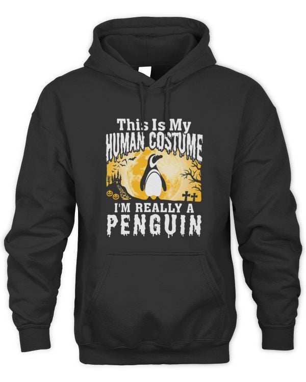 Penguin Pet This Is My Human Costume I m Really A Penguin Halloween Fun