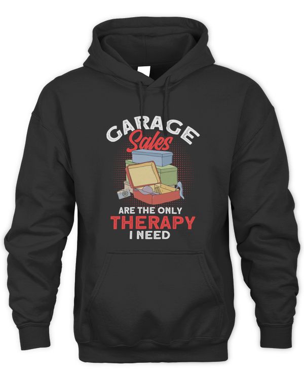Garage Sales The Only Therapy I Need Vintage Lover T-shirt