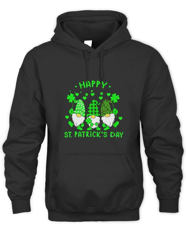 Happy St Patricks Day Three Gnomes Holding Shamrock Squad 3 9