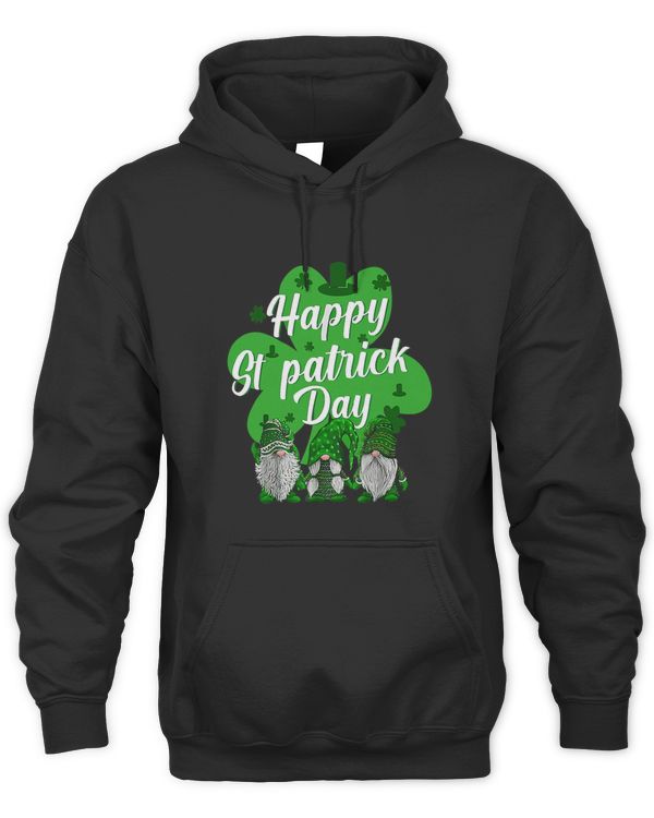 Happy St Patricks Day Three Gnomes Holding Shamrock Squad 3