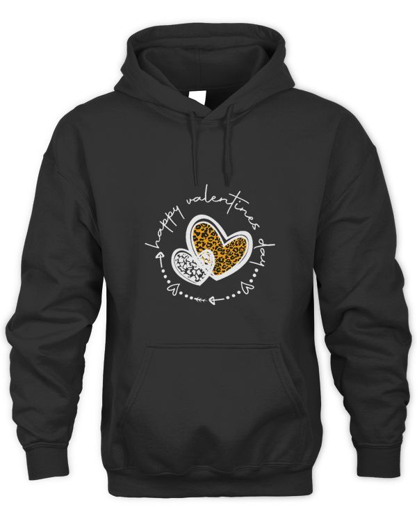 Happy Valentine’s Day Leopard Plain Cute Hearts