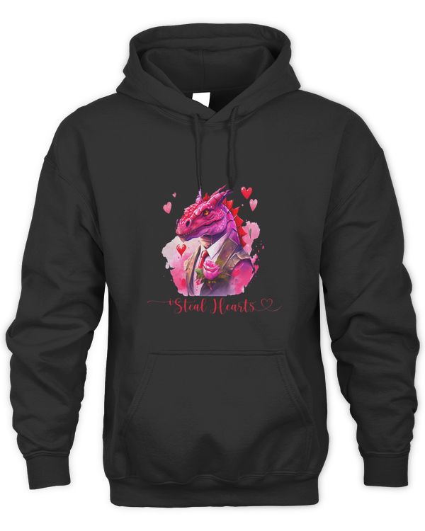 Happy Valentines Day Shark Steal Hearts Pink Love