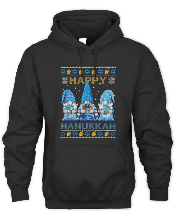 Happy Hanukkah Ugly Christmas Gnome Gnomies Menorah Gifts