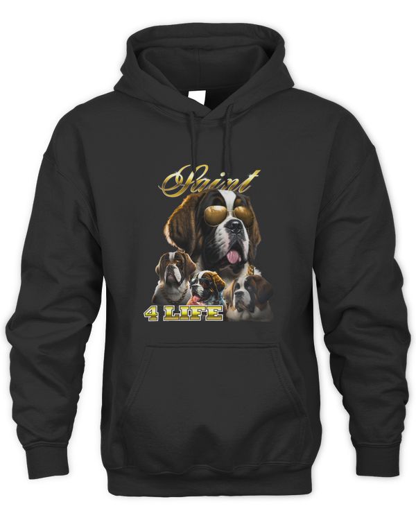 Funny 90s Rapper Style Large Dog Wearing Sunglasses