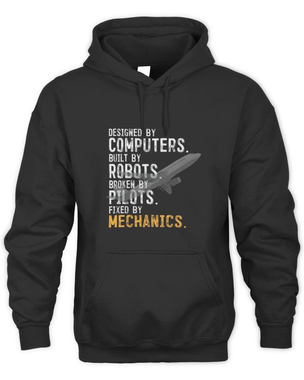 Funny Airplane Engineers Apparel Fixed by Aircraft Mechanics