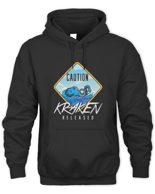 Funny Caution Kraken Released Octopus