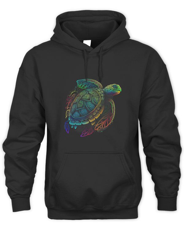 Retro Aesthetic Tribal Turtle