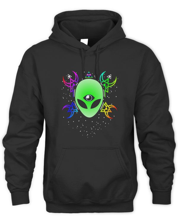Trippy Rave Alien Sacred Geometry Spiritual 3rd Eye Edm Top